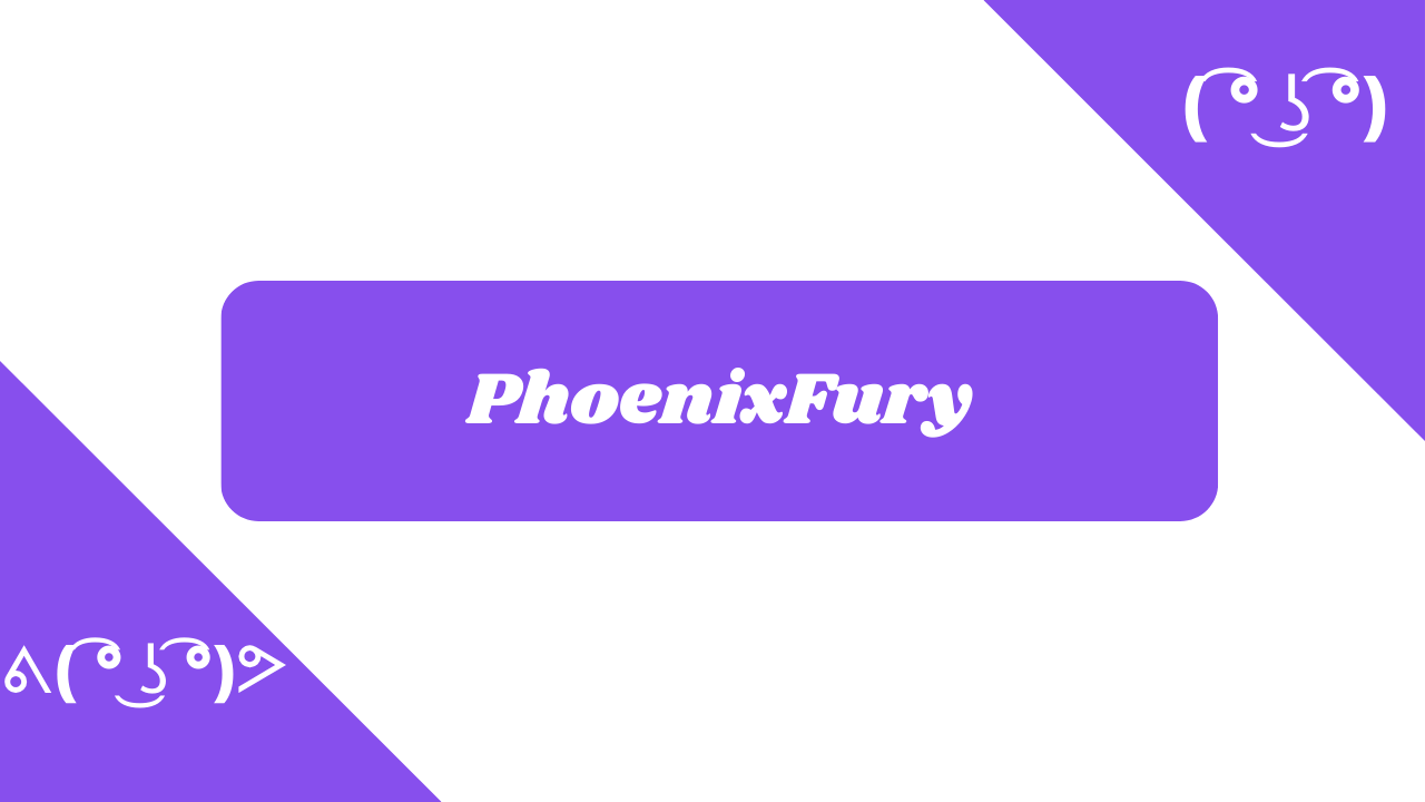 PhoenixFury trong các phông chữ khác nhau